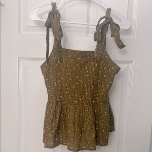 Floral Brown Women's Top